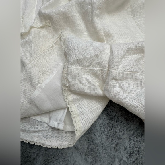 SPELL White Linen Romper | Size XS | NWT | Boho Luxe White Lace Playsuit - Picture 16 of 16